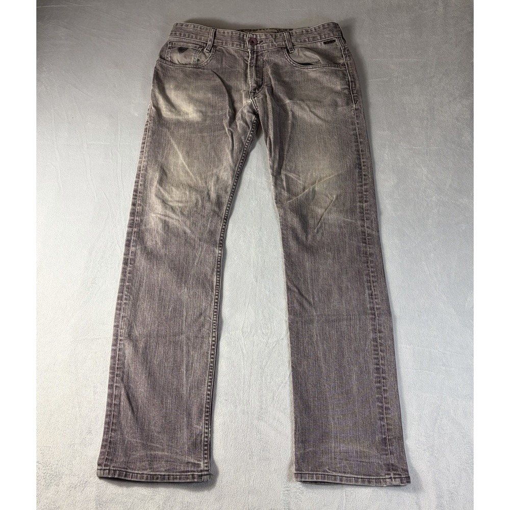 Guess Alameda Slim Tapered Men's Jeans Size 34 Dark Purple Pre -owned